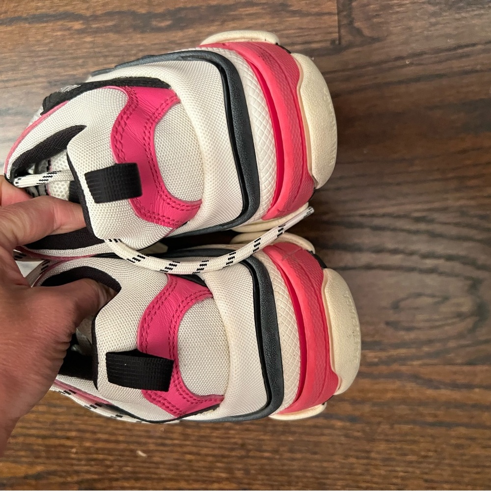 Balenciaga Triple S Sneakers - Black, Pink, Cream - Picture 15 of 16